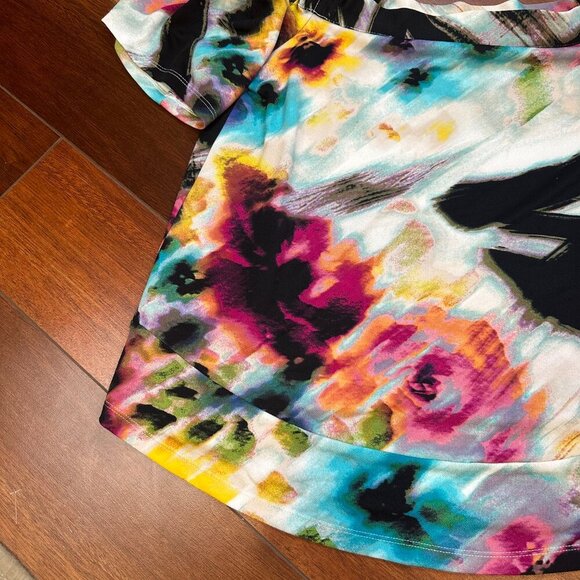 Watercolor Womens Blouse Size Small NYFW inspired - Picture 3 of 6